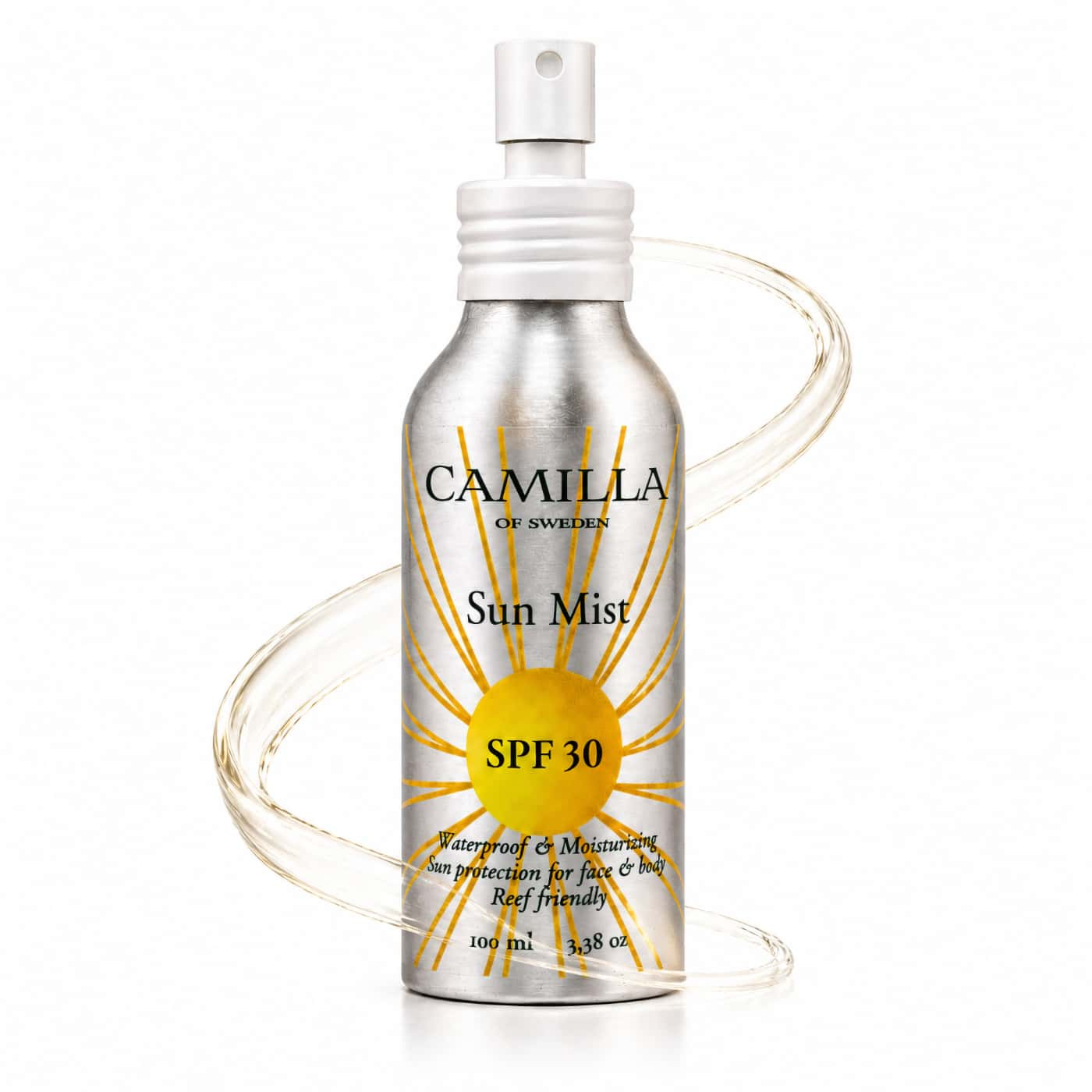 Camilla of Sweden Sun Mist SPF 30 lightweight sunscreen spray face and body