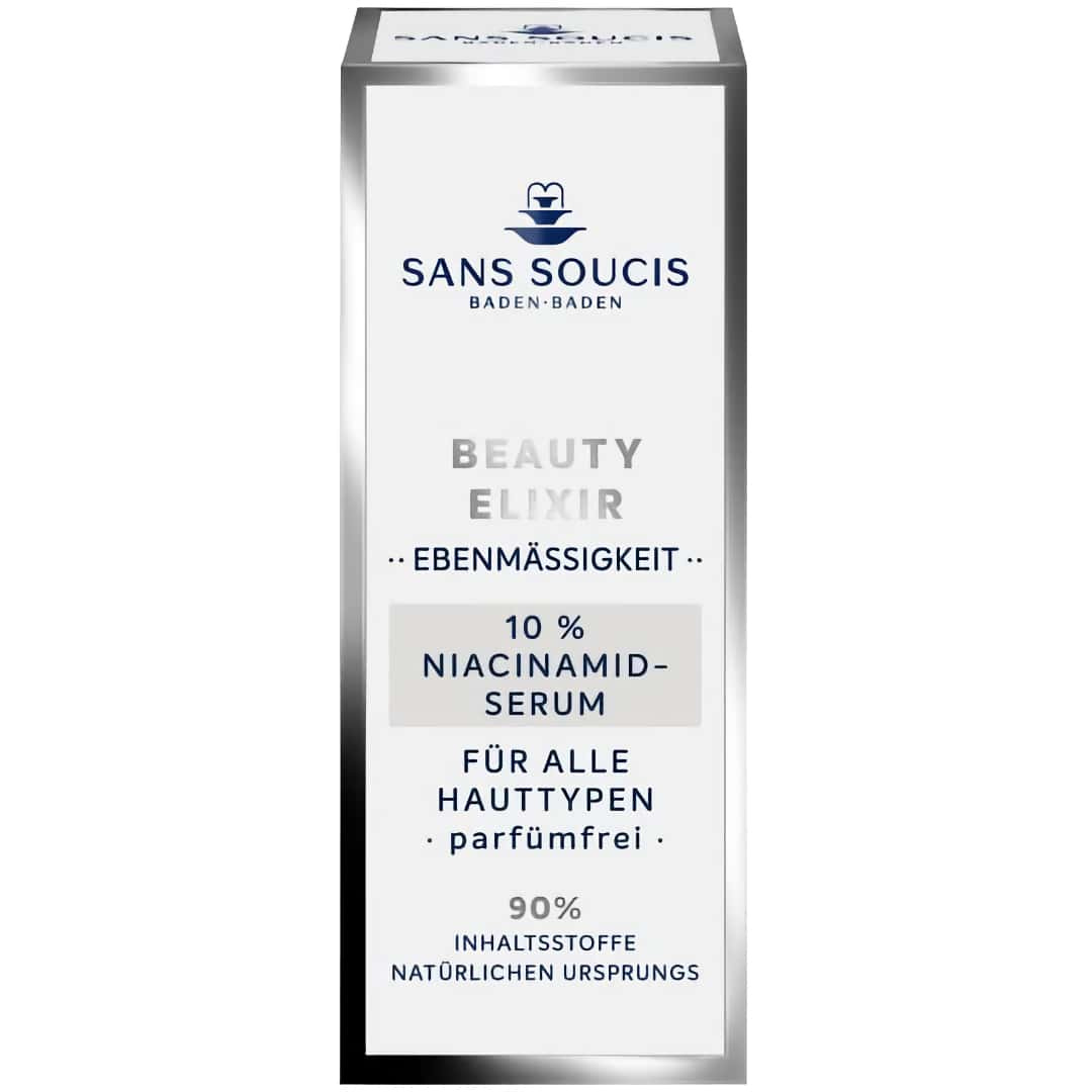 Sans Soucis Beauty Elixir | 10% Niacinamide Serum | Evens Skin Tone, Reduces Hyperpigmentation