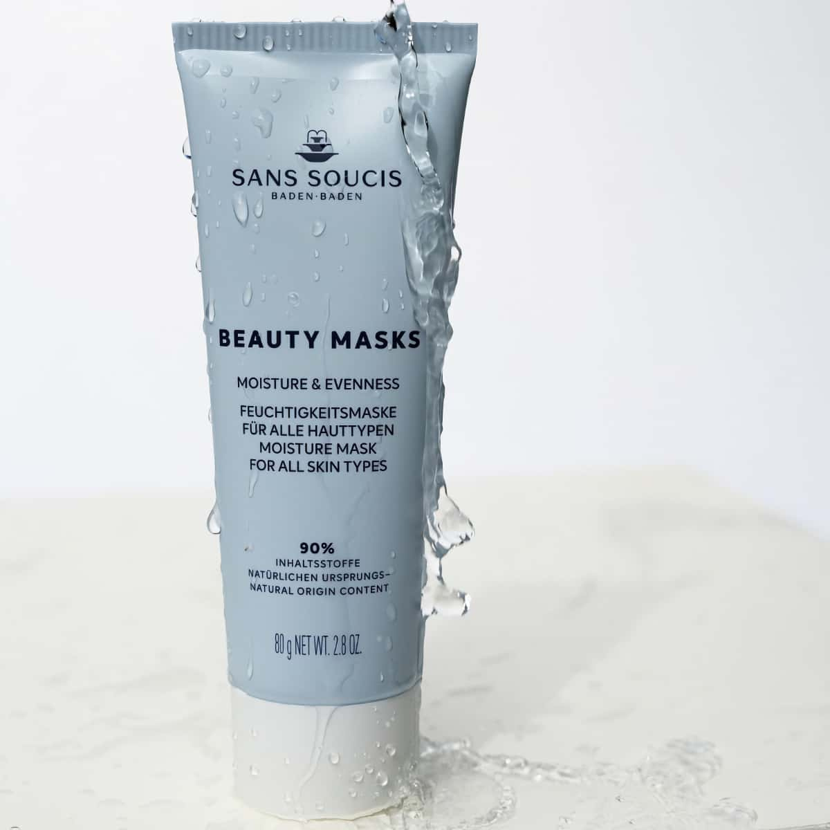 Moisturizing mask Sans Soucis with hyaluronic acid, niacinamide, perfect for all skin types.