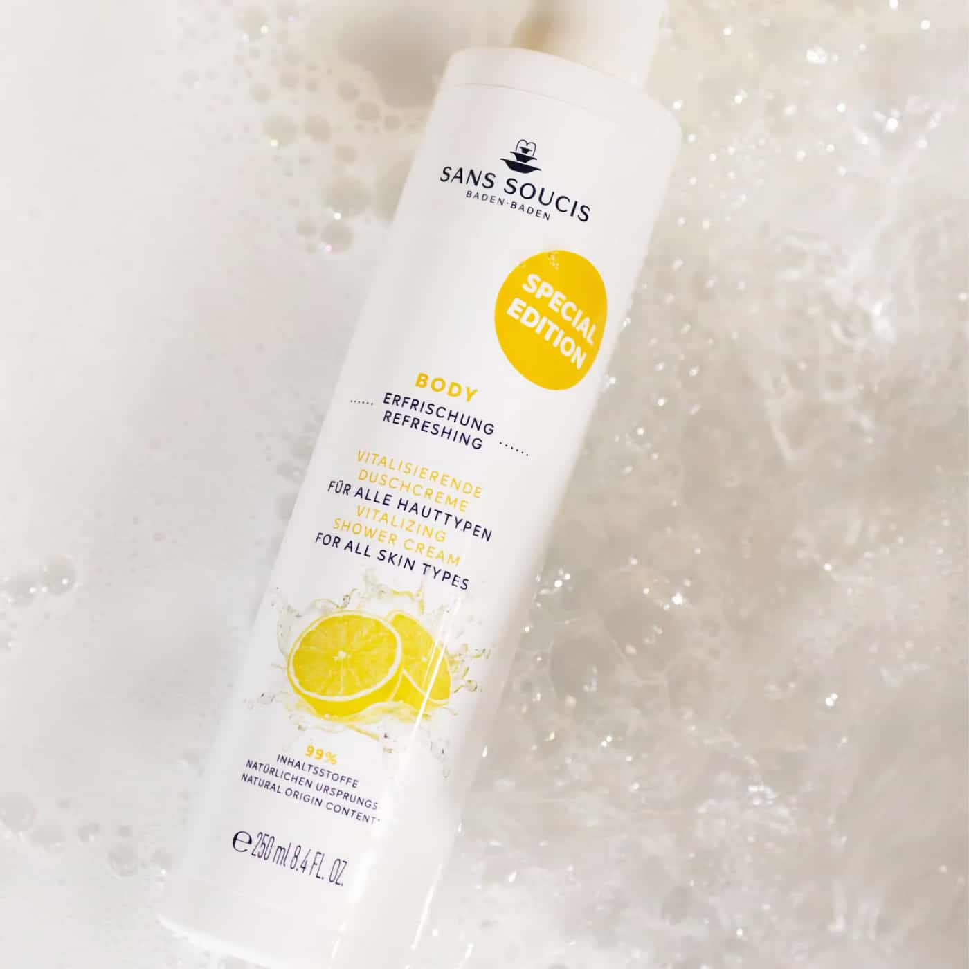 Sans Soucis Shower Cream | Citrus & coconut oil | Hydrating body wash for all skin types