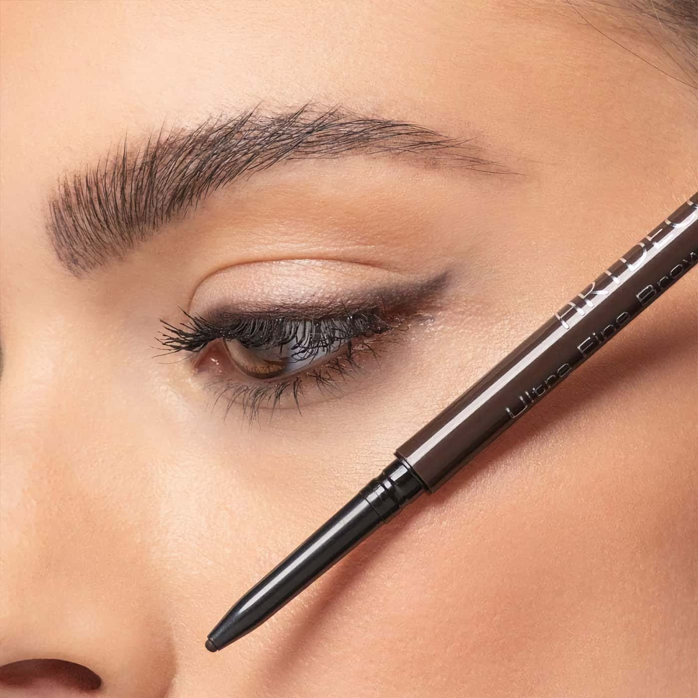 Artdeco Ultra Fine Brow Liner No.12 Deep Brunette – Deep brown eyebrow pencil with ultra-fine tip and integrated styling brush