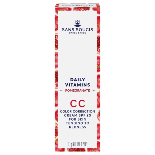 Sans Soucis Daily Vitamins Pomegranate CC Color Correction Cream SPF 20 Anti-Redness