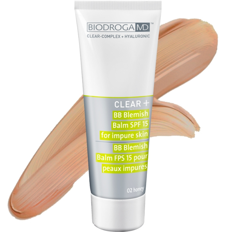 Biodroga MD Clear + BB Blemish Balm SPF 15 No.02 Honey