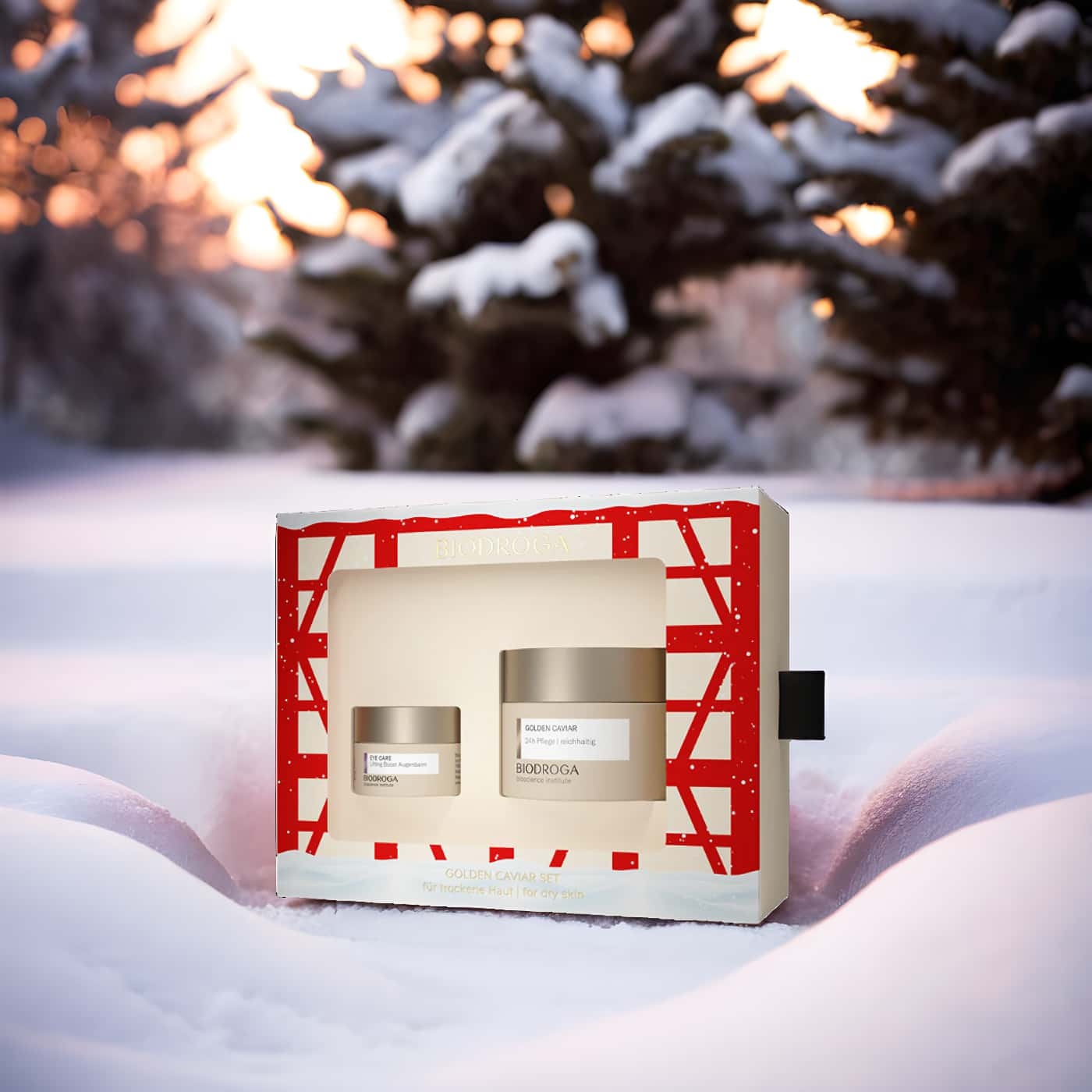 Biodroga Golden Caviar Set - Full Sizes 24h Care and Lifting Boost Eye Balm - Optimal nourishment for normal skin