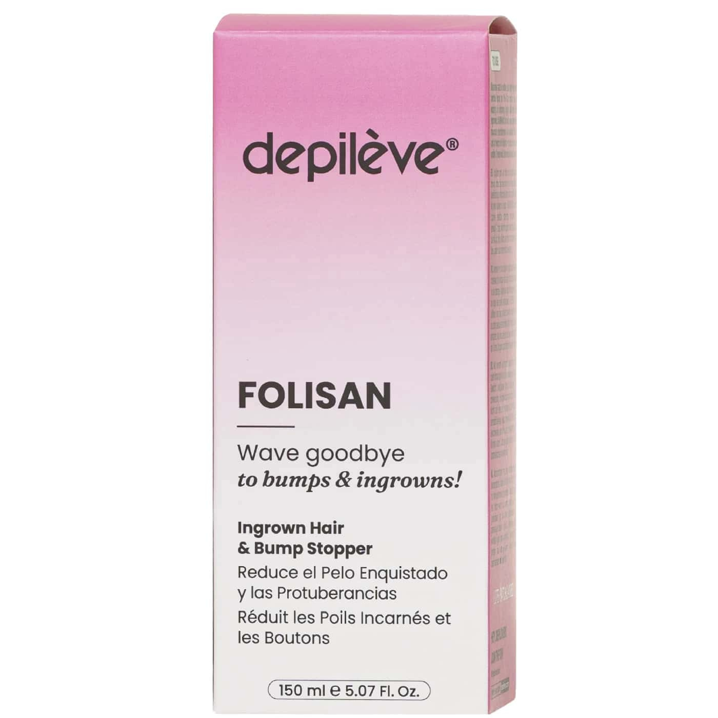 Depilève Folisan ingrown hair solution for ingrown hairs and post-shaving bumps
