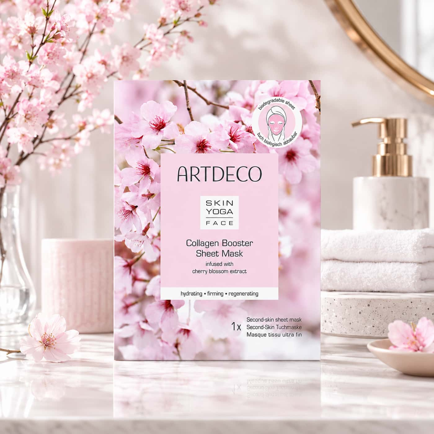 Artdeco Collagen Booster Sheet Mask hydrating collagen face sheet mask with hyaluronic acid