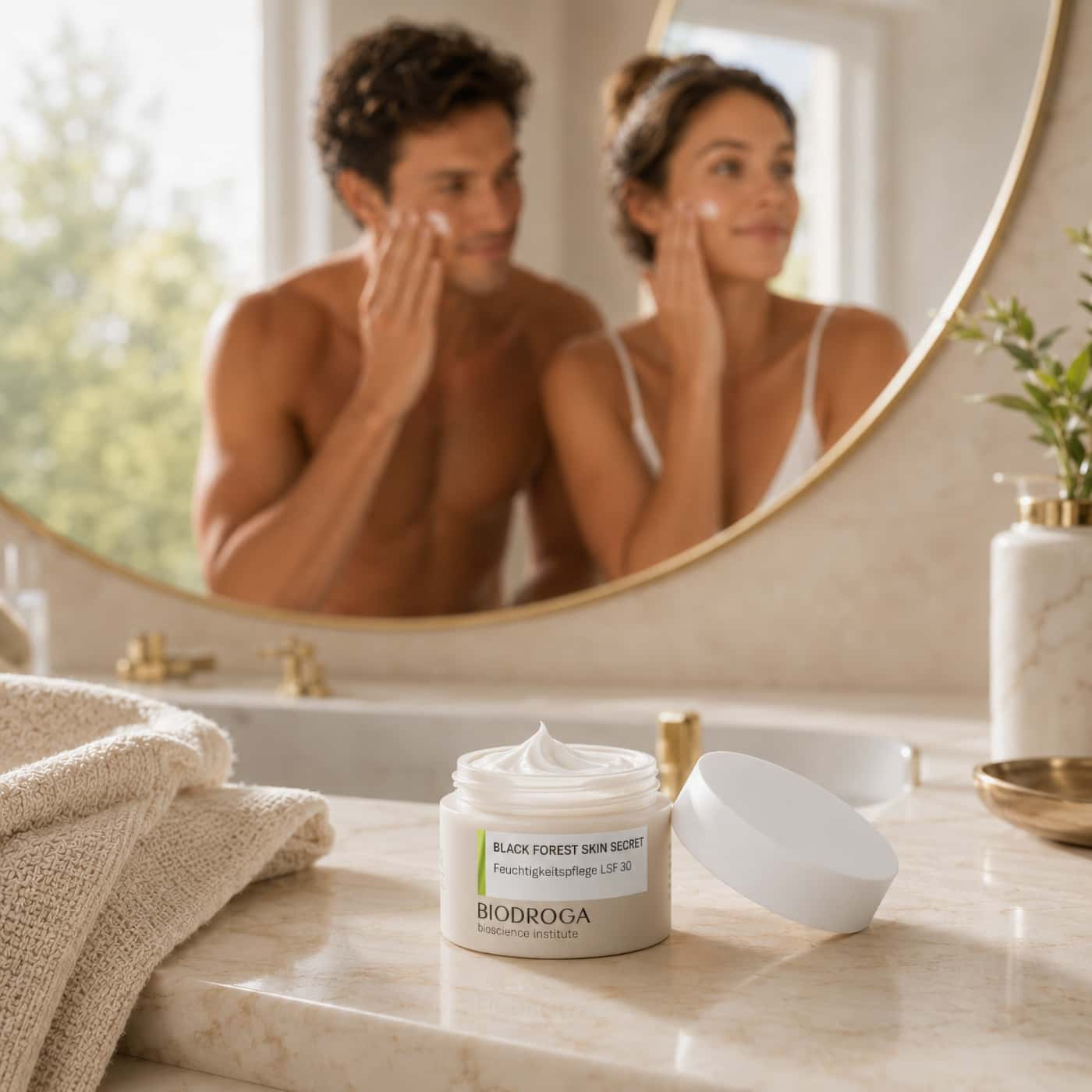 Biodroga Black Forest Skin Secret Hydrating Day Care SPF 30, lightweight face moisturizer with daily sun care