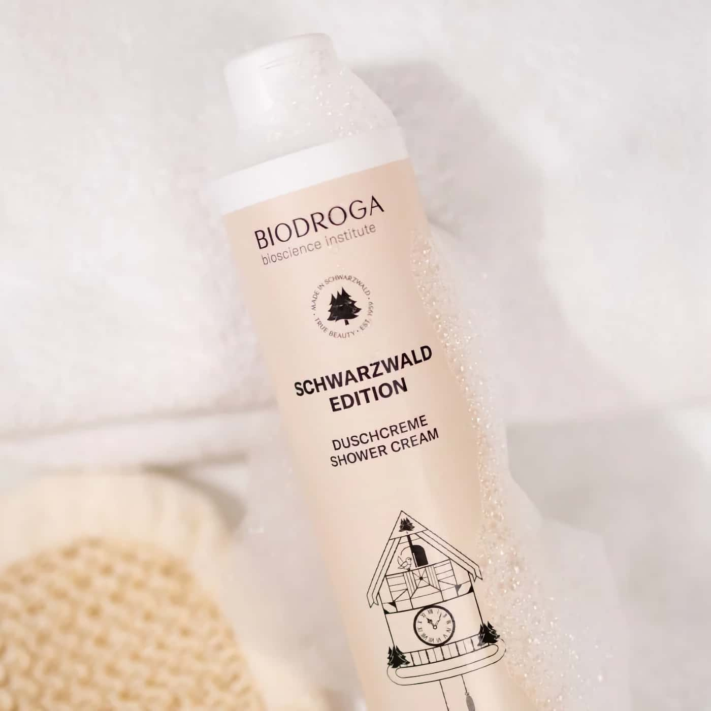 Biodroga Schwarzwald Edition Shower Cream | Gentle body wash with coconut oil and forest botanicals | Hydrating and soothing