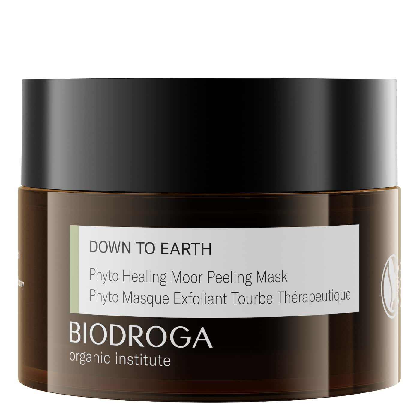 Biodroga Down To Earth Phyto Healing Moor Peeling Mask – Vegan and organic 2-in-1 mask that exfoliates and nourishes the skin