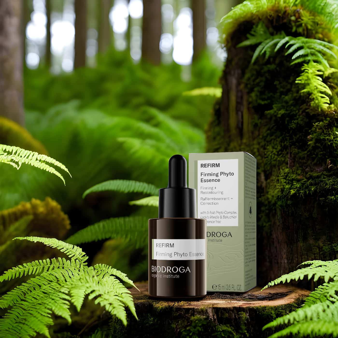 Biodroga Refirm Firming Phyto Essence – Vegan and organic essence that lifts, firms, and strengthens the skin naturally