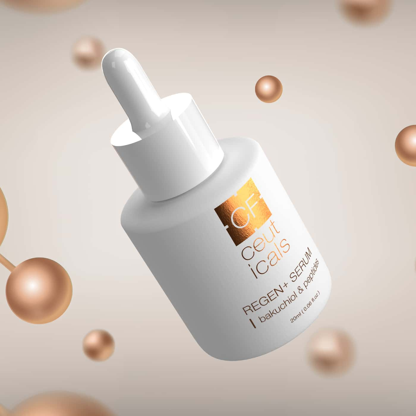 Kalahari CF Ceuticals Regen+ Serum – Peptide serum with bakuchiol to boost firmness, reduce fine lines, and enhance elasticity 