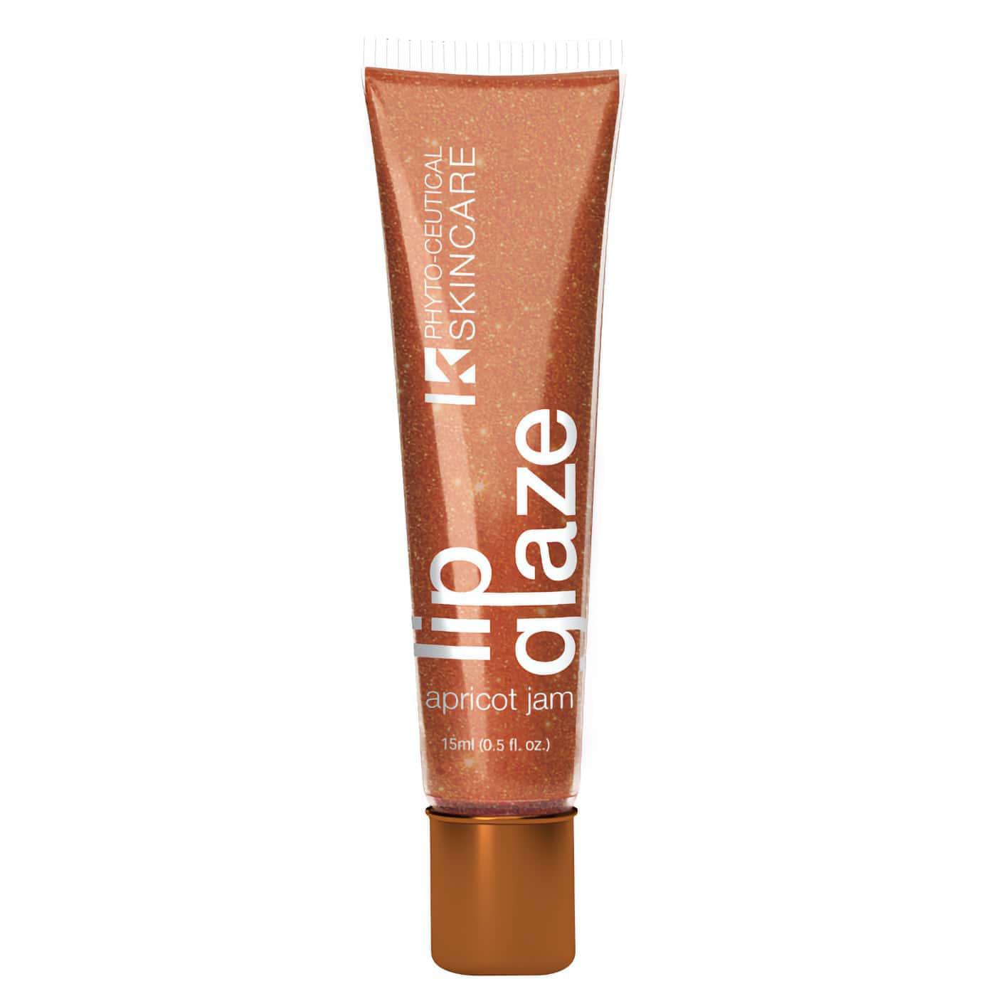 Lip gloss with apricot scent – hydrates and softens lips with a shimmering finish – natural ingredients like jojoba oil