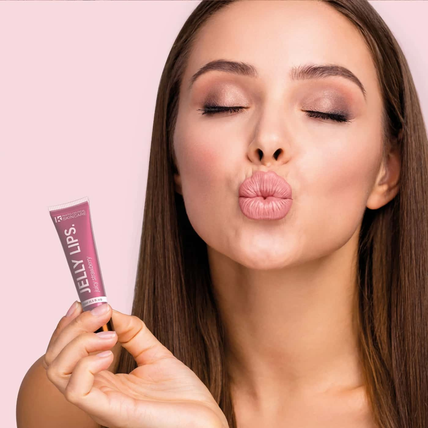 Kalahari Jelly Lips in Juicy Strawberry | Hydrating Lip Balm with Natural Tint | Lip Dryness Protection