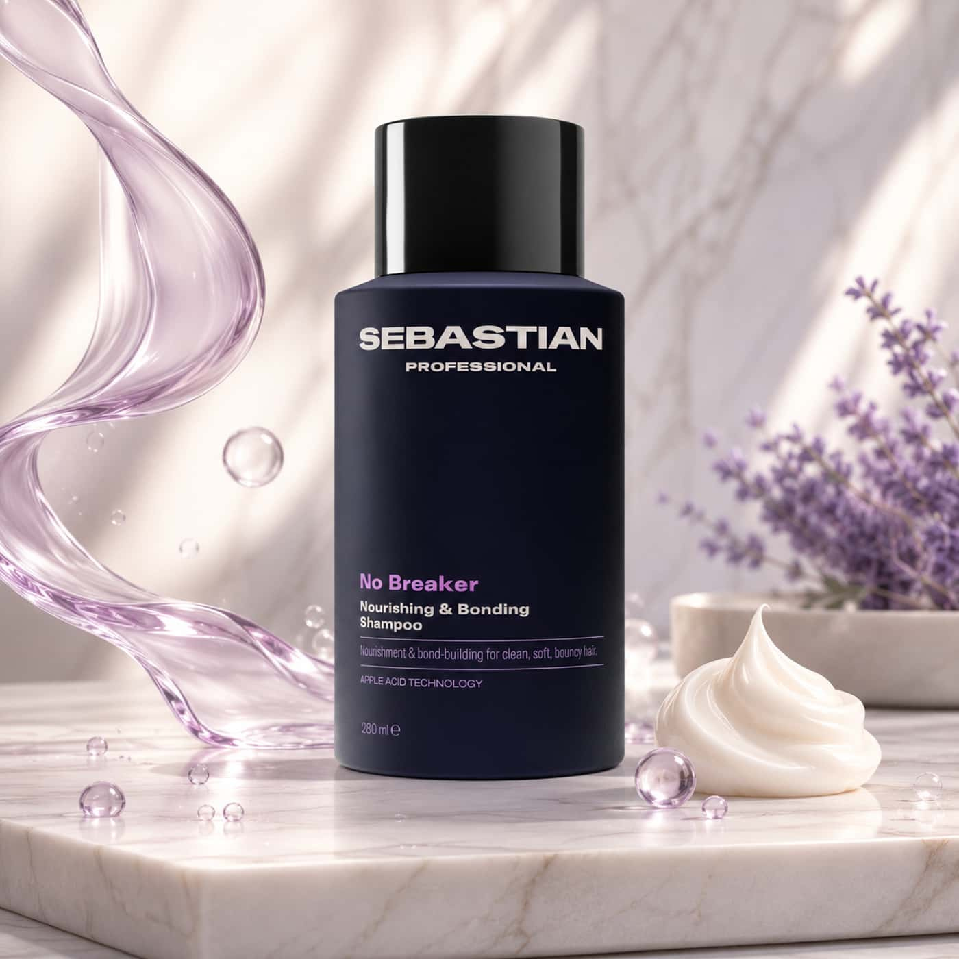 Sebastian Professional No Breaker Nourishing & Bonding Shampoo 280 ml for fragile, stressed and damaged hair
