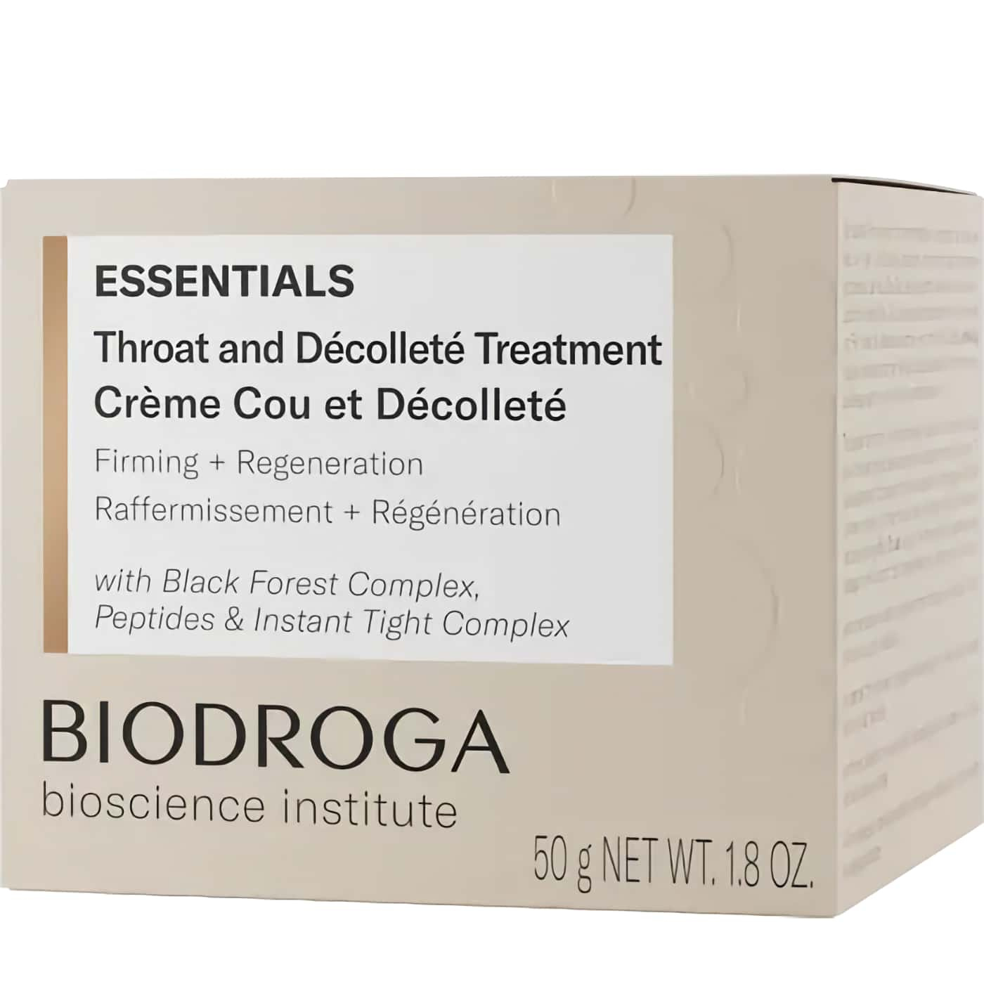 Luxurious skincare for neck and décolleté - Biodroga Essentials | Strengthens and rejuvenates skin