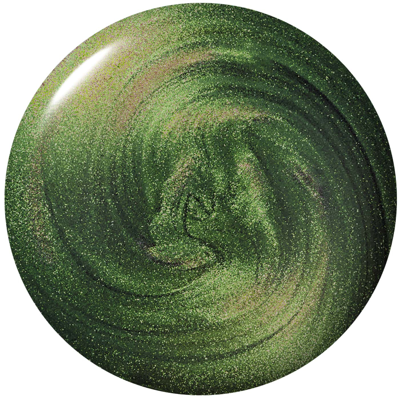 OPI Wicked Ozitively Elphaba - green shade with gold pearlescence, perfect for a bold and eye-catching manicure