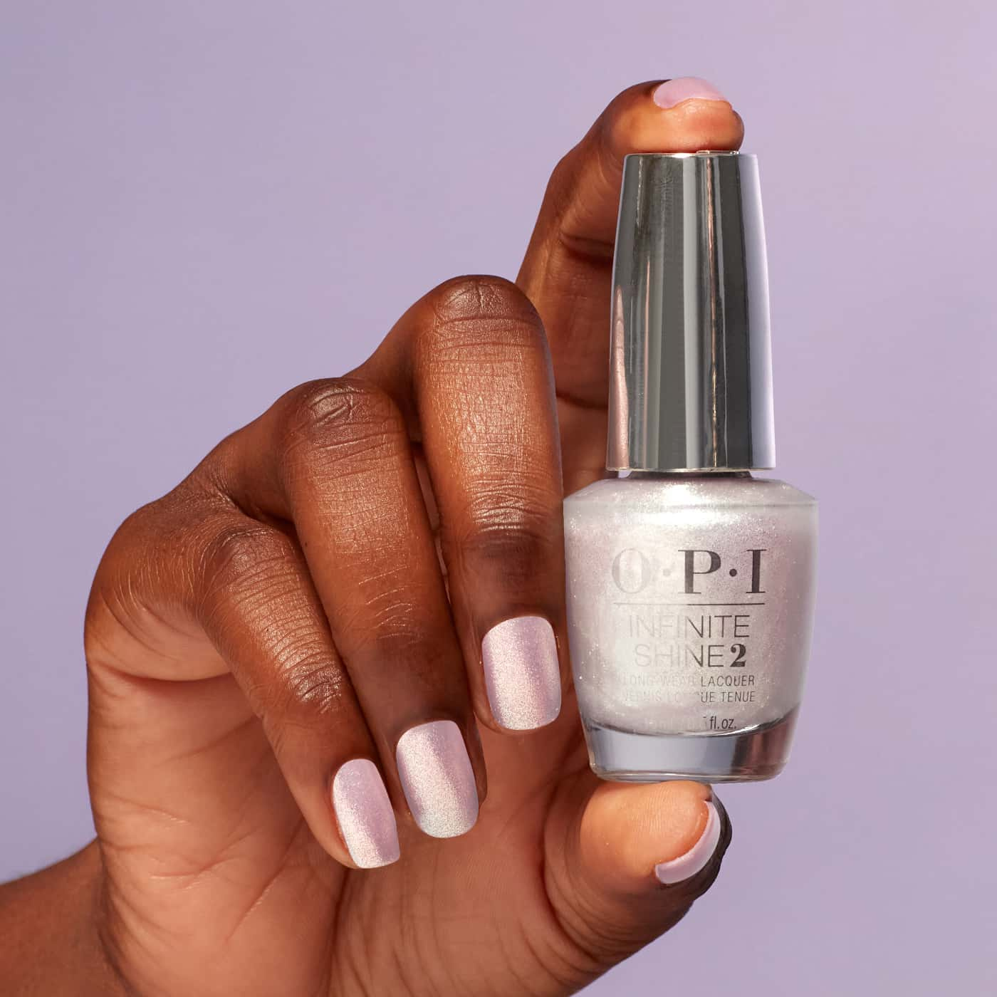 OPI Infinite Shine Glitter Mogul | Clear Polish with Light Gold Shimmer