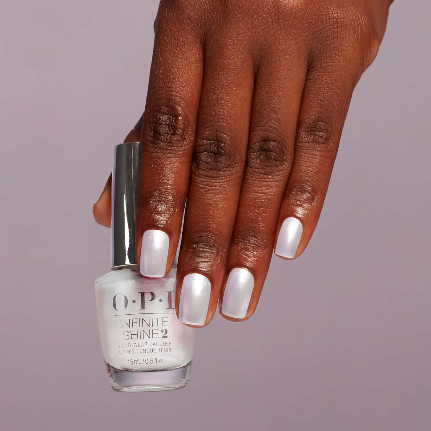 OPI Infinite Shine Pearlcore | Sheer White Base | Pearlescent Red & Green Shimmer