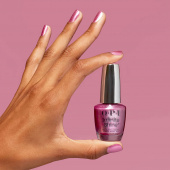OPI Infinite Shine Lip Pink Battle – Pink Nail Polish Vibrant pink nail polish with fuchsia-purple shimmer – OPI Infinite Shine Lip Pink Battle, for a glamorous look.