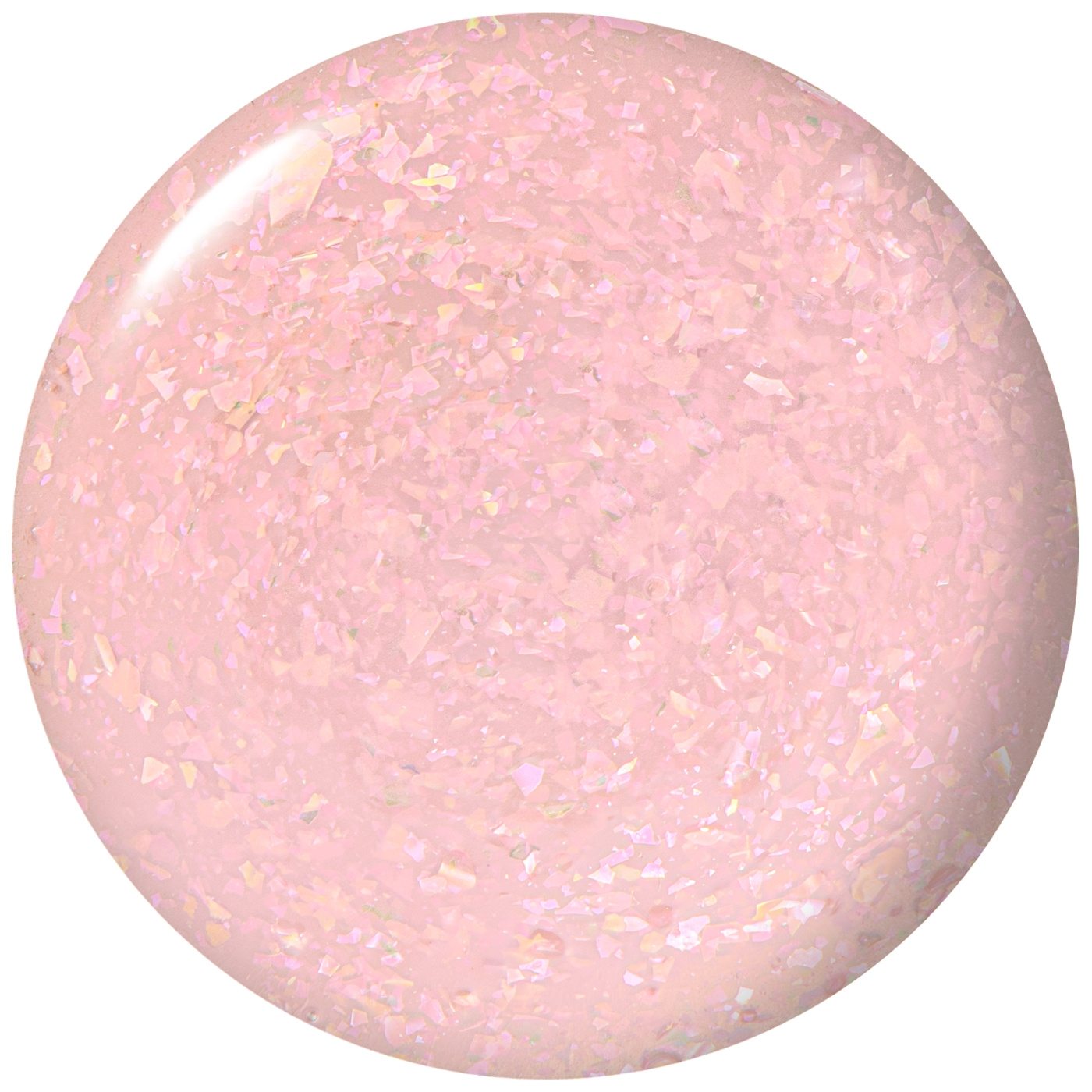 OPI IS Sneak a Pink - Light pink nail polish with subtle glitter for a soft and romantic look