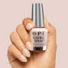 OPI IS From Dusk to Salon - White-gray glitter polish OPI IS From Dusk to Salon - White-gray nail polish with golden shimmer for an elegant and timeless manicure