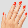 OPI Mini Plaid Flirt | Orange-Red Nail Polish  OPI Infinite Shine Mini Plaid Flirt nail polish | Orange-red with warm undertone and playful character