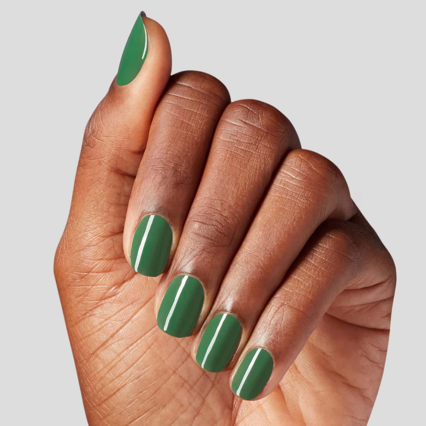 OPI Infinite Shine OPI’m a Supermodel nail polish | Deep forest green with earthy character and elegant finish
