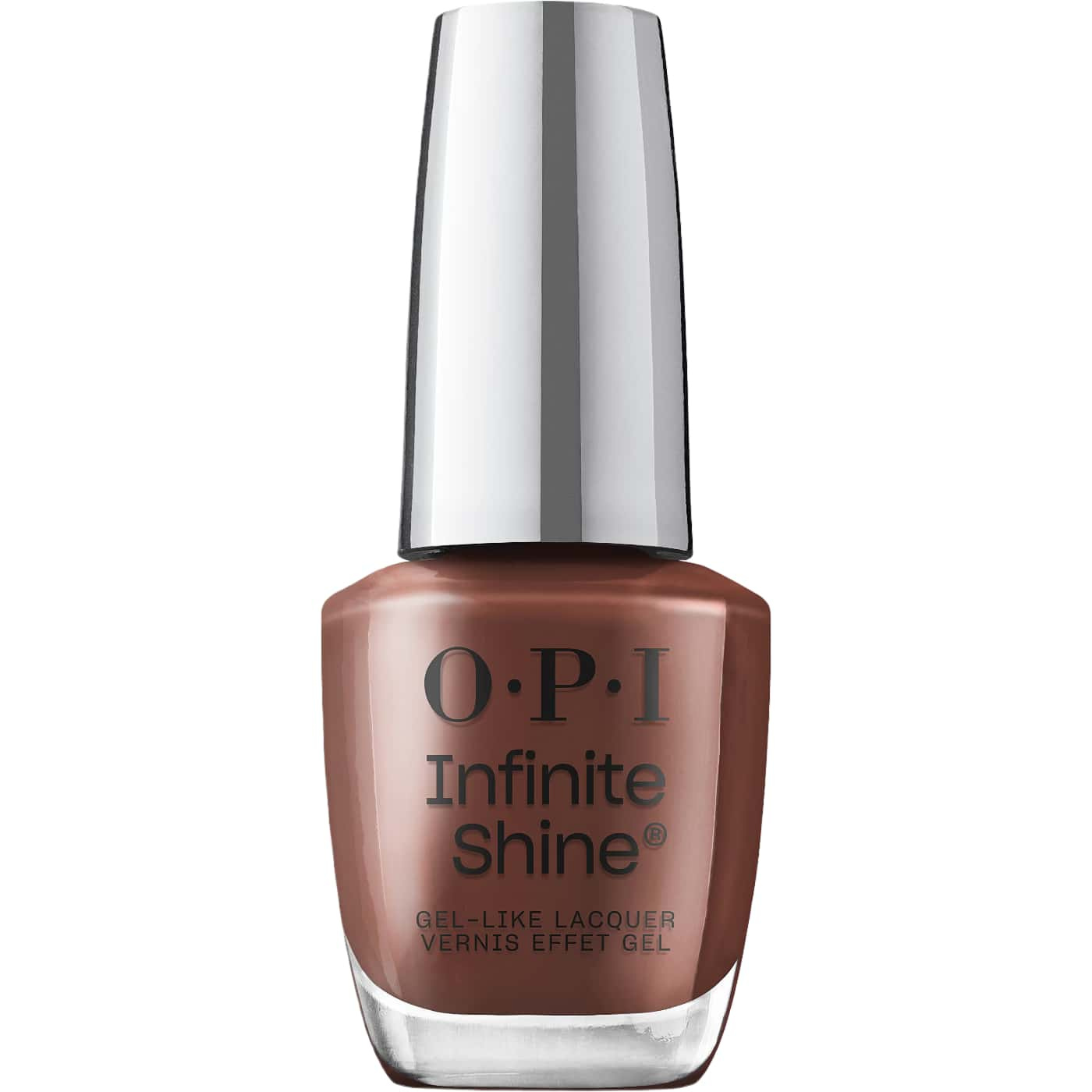 OPI Infinite Shine Lip Hot Liner nail polish | Dark chocolate brown crème, bold and elegant