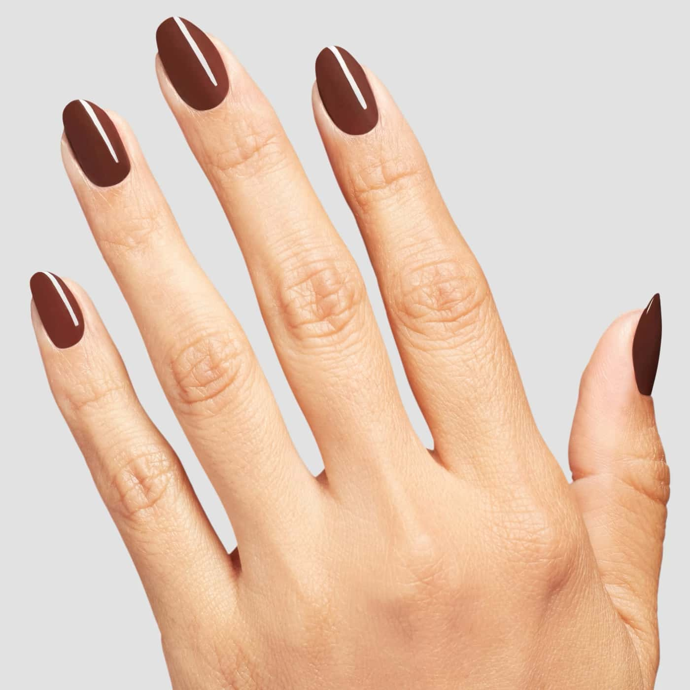 OPI Infinite Shine Lip Hot Liner nail polish | Dark chocolate brown crème, bold and elegant