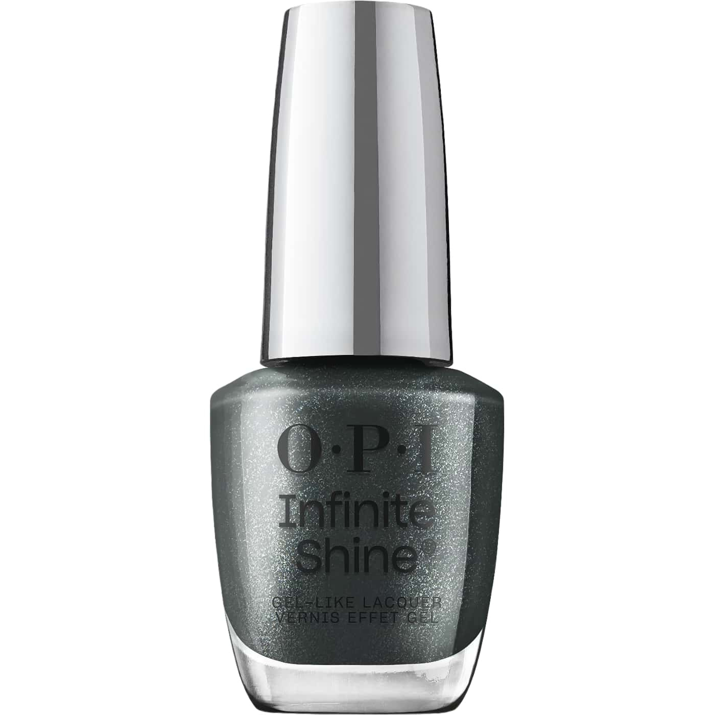 OPI Infinite Shine Get in Platform-ation nail polish graphite gray metallic elegance