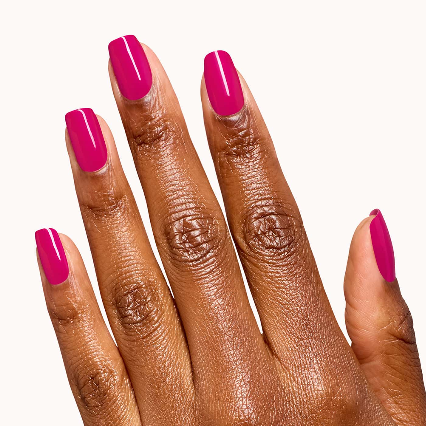 berry pink opi infinite shine koala bear-y nail polish with creme finish