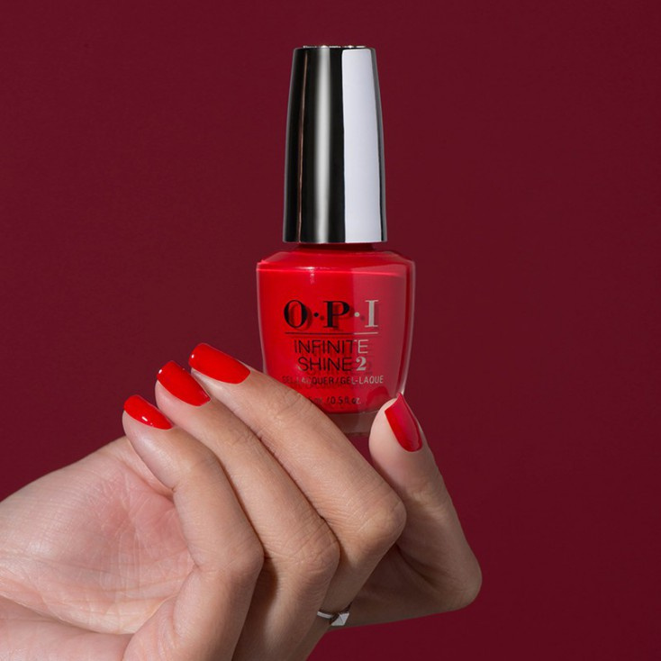 OPI Infinite Shine Color So Hot it Berns