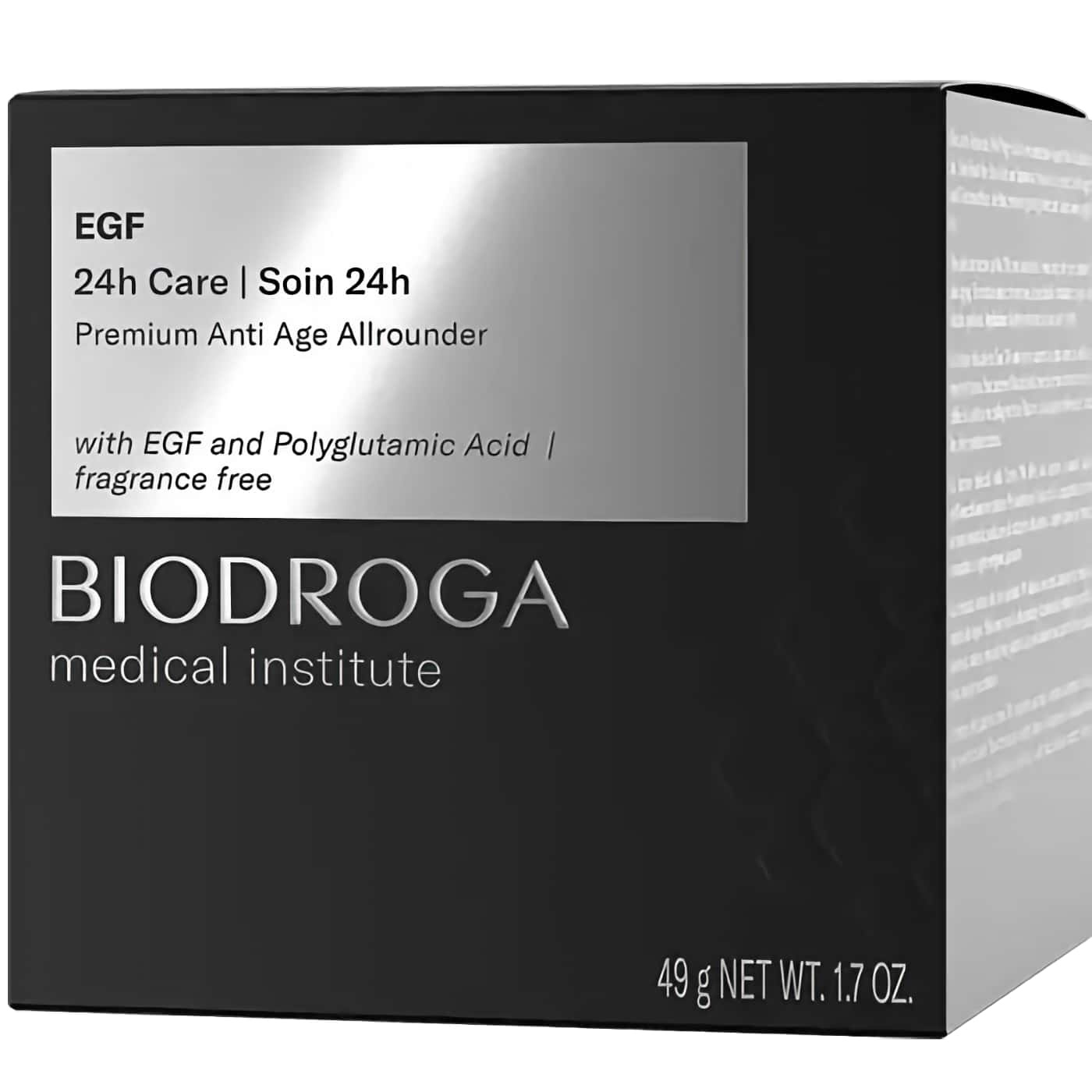Biodroga EFG 24h Care - Anti-aging cream for day and night - Improves skin elasticity and moisture balance