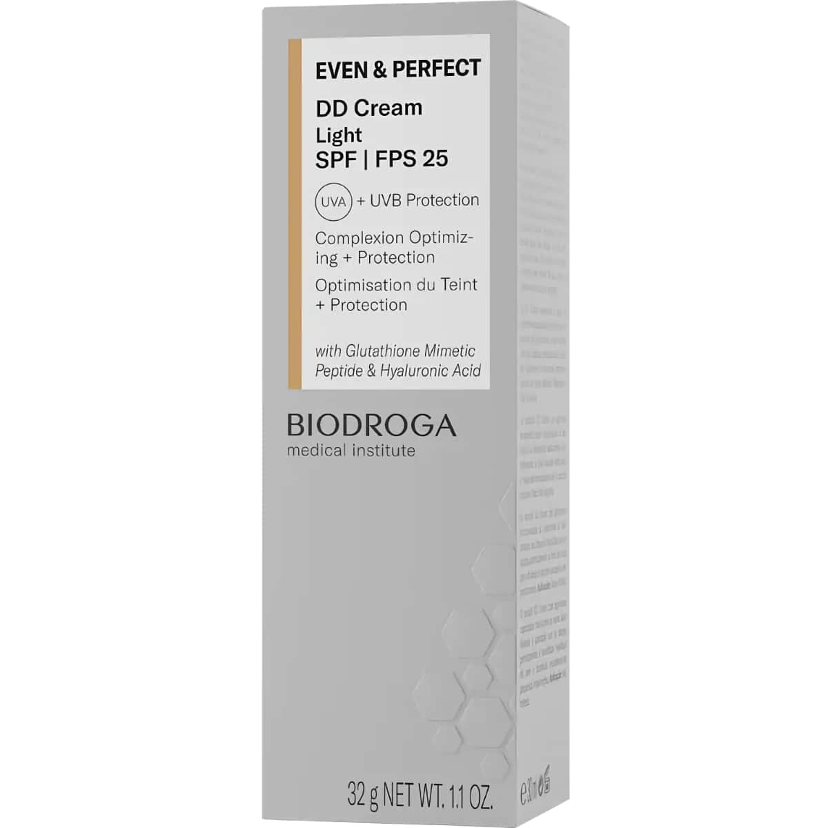 Biodroga Even & Perfect DD Cream SPF 25 Light | Moisturizing, Skin Tone-Adapting, UV Protection