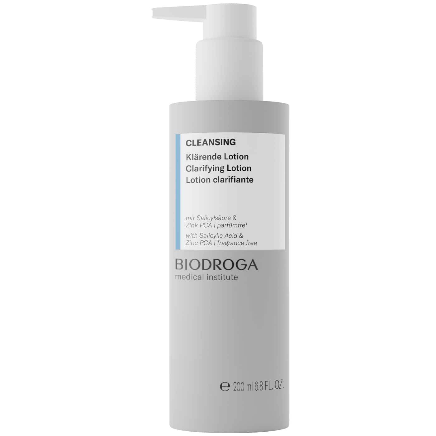 Biodroga Clarifying Lotion - Facial toner with salicylic acid and zinc gluconate to balance oily skin and deeply cleanse pores