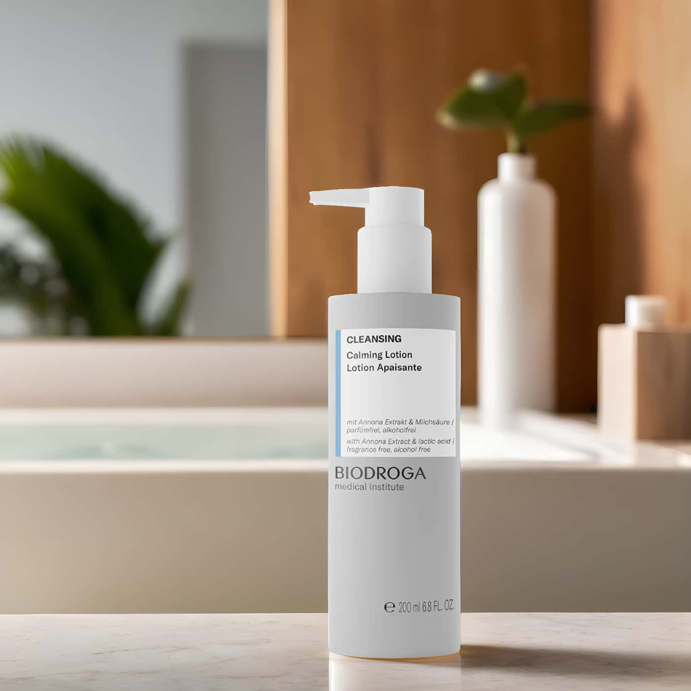 Biodroga Calming Lotion - Facial toner with panthenol and hyaluronic acid to soothe, hydrate, and strengthen sensitive skin