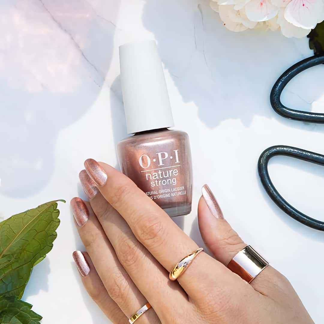 OPI Nature Strong Intentions are Rose Gold