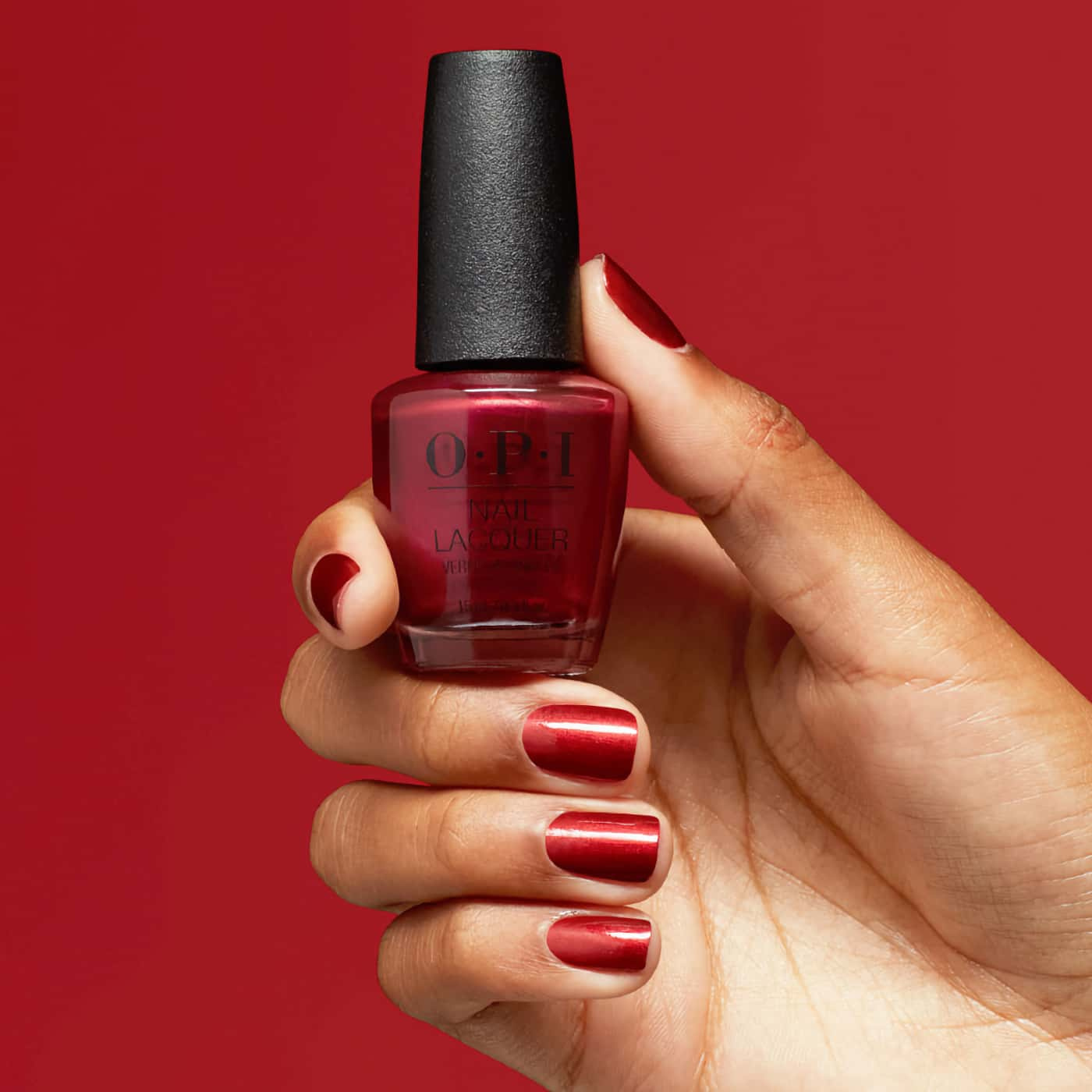 OPI CD Rom-antic - Rich rusty red nail polish with metallic finish - Deep and sophisticated look - Perfect for any occasion