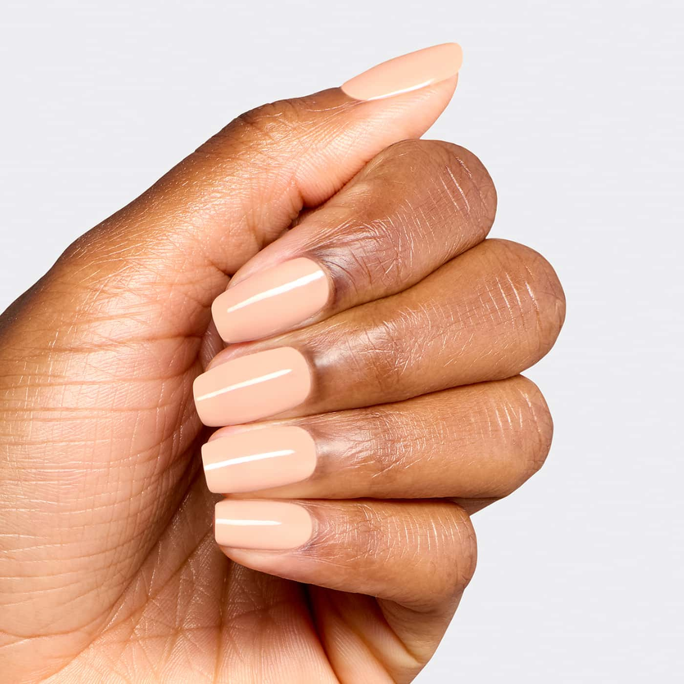 opi most requested suzi take a vow nail polish in light pink peach with creamy colour, soft shine and a smooth glossy finish