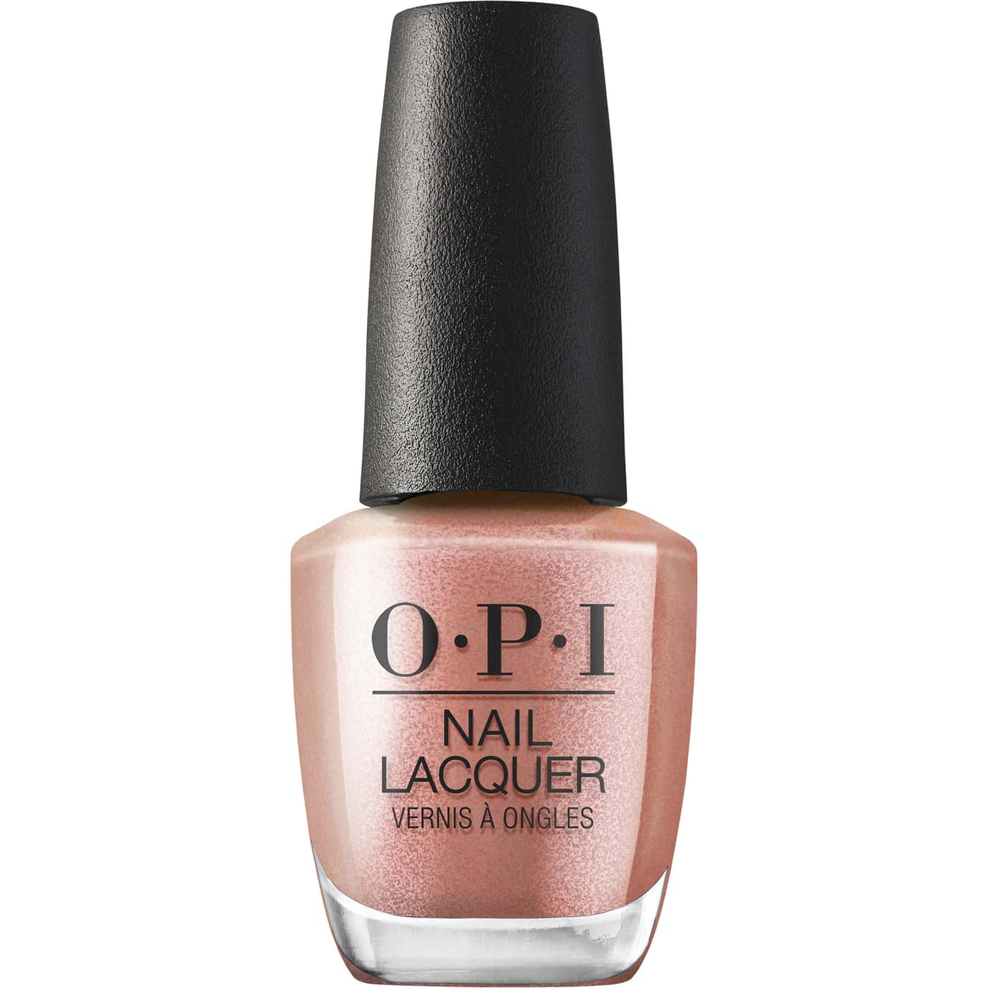 opi most requested route beer float nail polish in caramel rose-brown with bronze pearlescent shimmer and a glossy finish