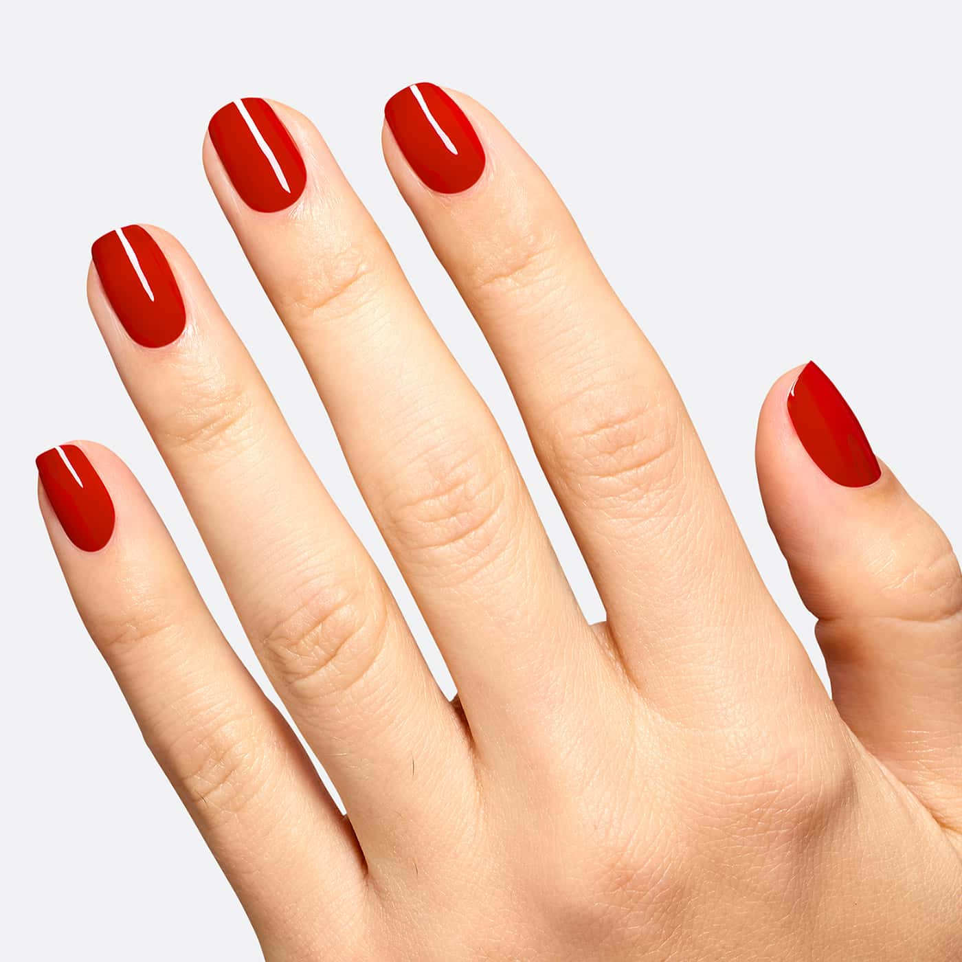 opi most requested vodka & caviar nail polish in vivid true red with creamy colour and a high-gloss finish on nails