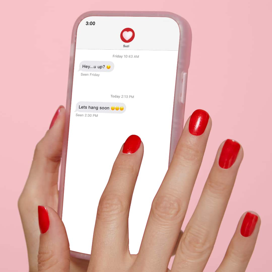 OPI-Me, Myself, and OPI-Left Your Texts on Red-Nail Polish