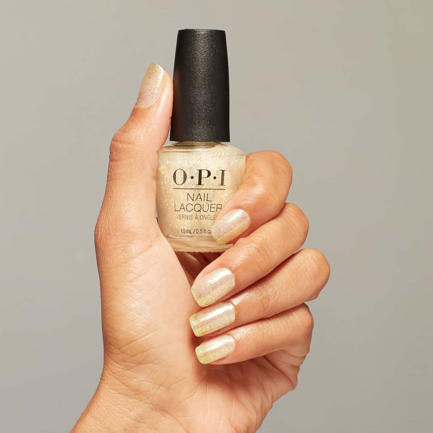 OPI Your Way Gliterally Shimmer-Nail Polish | Sparkly Yellow & Silver 