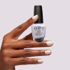 OPI Welcome to Your Whirl - White shimmer polish OPI Welcome to Your Whirl - White shimmering nail polish with pearlescent reflections for a sleek and modern manicure