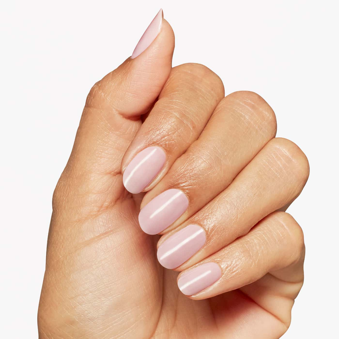 opi i''m a bubble bunny nail polish in a milky light pink shade with a sheer finish that creates a soft, clean and elegant look