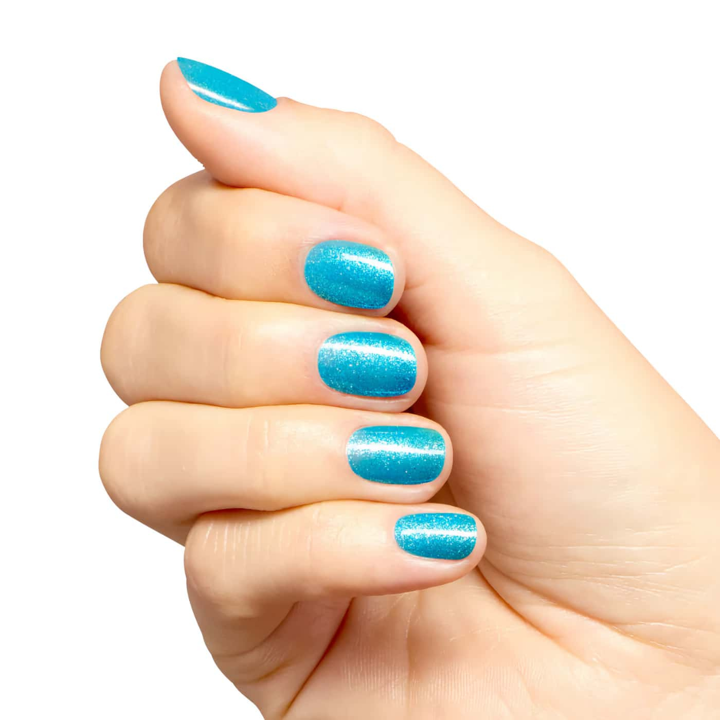 opi trip to the brite side sky blue''s the limit turquoise blue nail polish with shimmering glossy finish