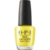 sunny yellow shimmer shade with radiant sparkle opi trip to the brite side paintin'' on sunshine! yellow nail polish with silver shimmer and radiant finish