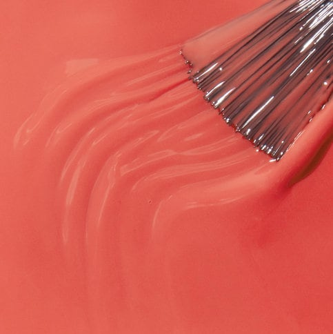 opi tokyo tempura-ture is rising warm coral-orange shade with soft undertone and creamy finish giving a fresh, lively look on the nail