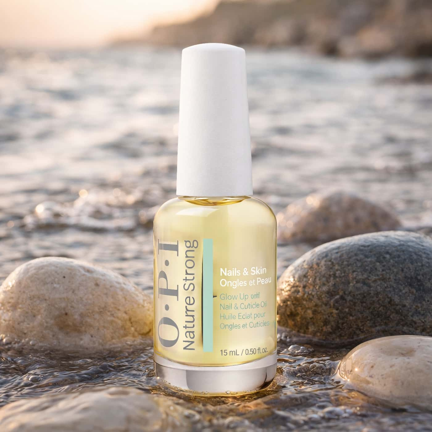 OPI Nature Strong Glow up Nail & Cuticle Oil 15 ml nail oil with brush for cuticles and nail care